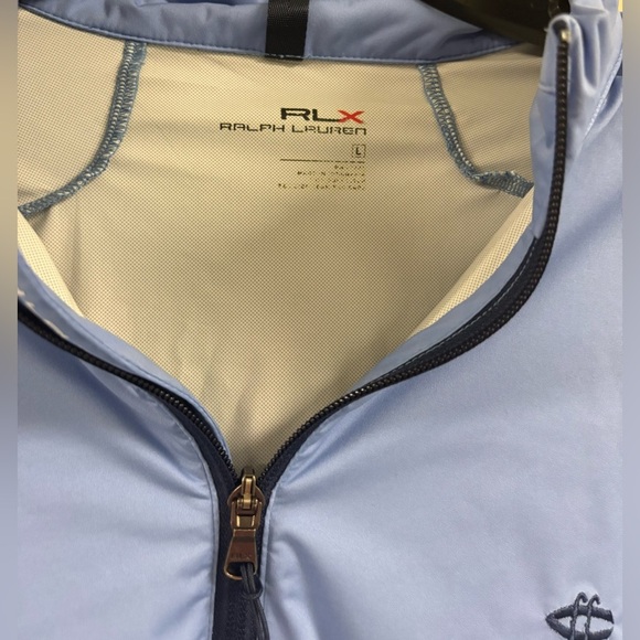 Blue RLX Ralph Lauren Dry vent quarter zip, Men’s large - Picture 4 of 8